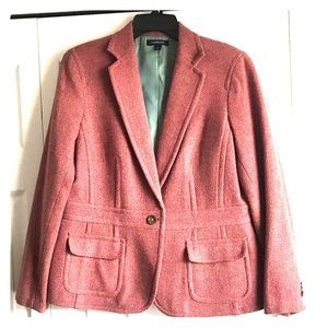 LANDS END Wool & Mohair Tweed Blazer